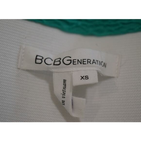BGBGeneration - Bodycon High Waist Mini Skirt in Textured Teal / Size XS - Picture 4 of 6